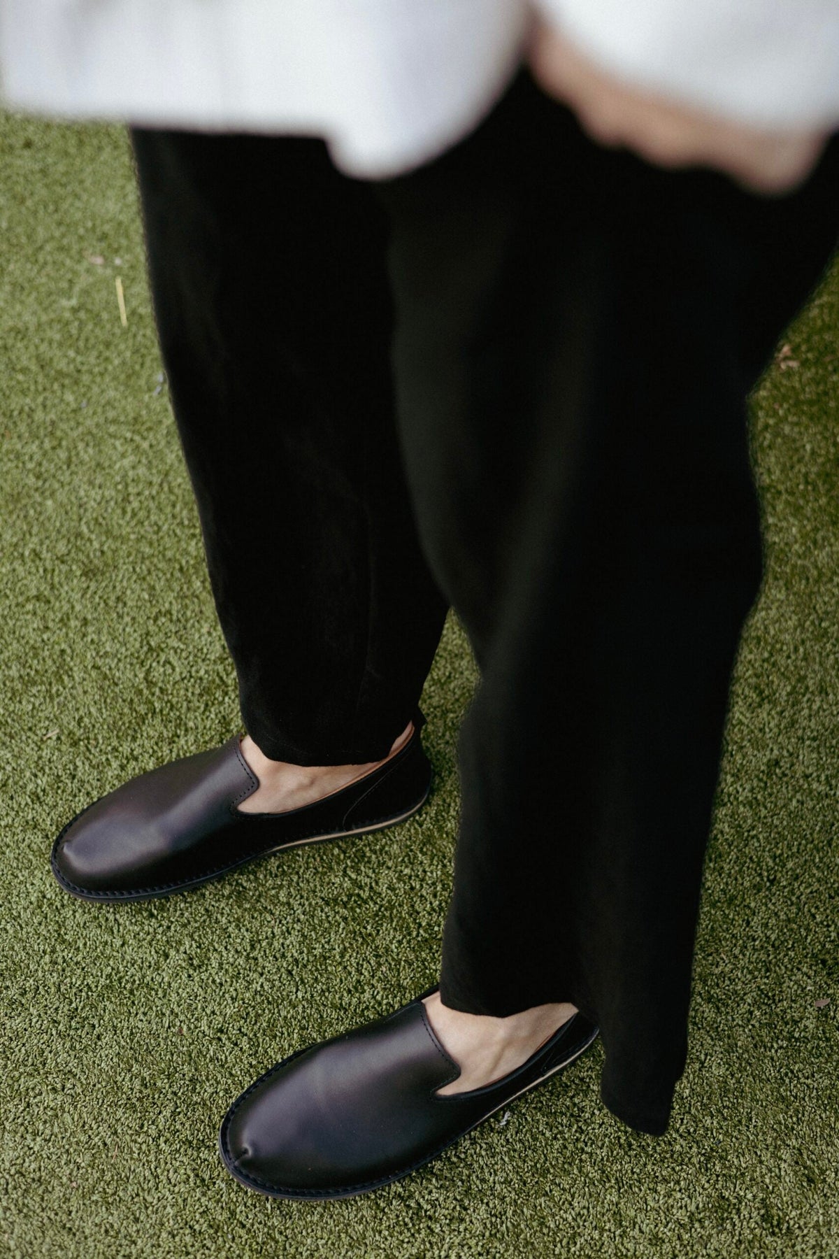 Mocassins en cuir noir TOKU London