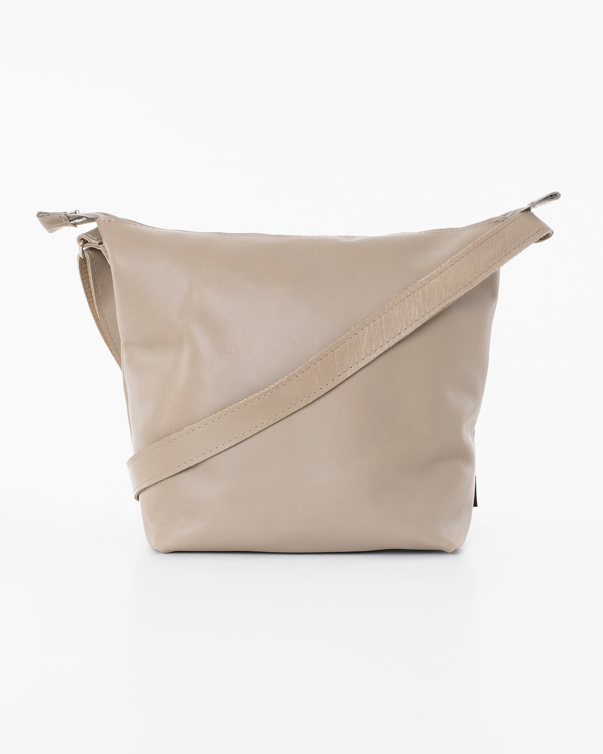 Sac à bandoulière en cuir Suvi XS beige - Trendbag