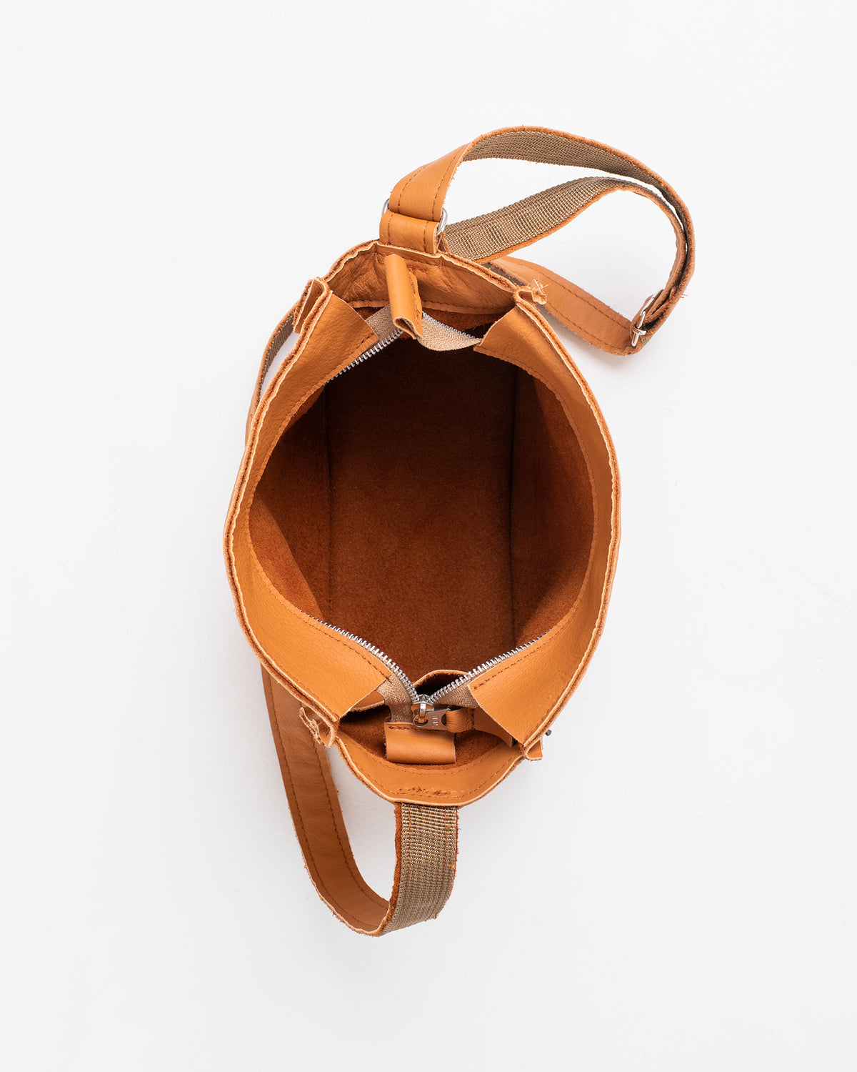 Sac à bandoulière en cuir Folk 1 Calvados - Trendbag
