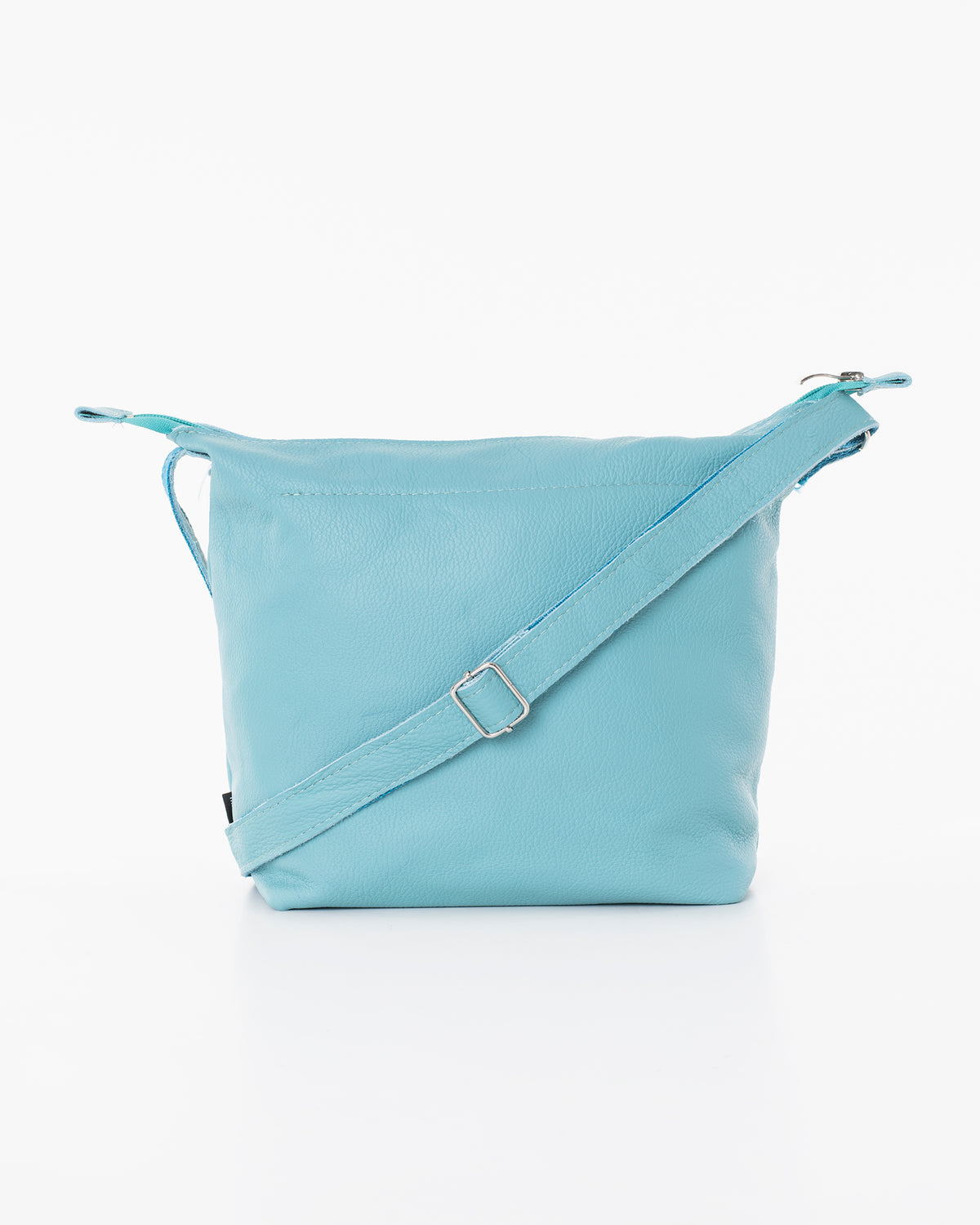 Sac à bandoulière en cuir Suvi XS bleu clair - Trendbag