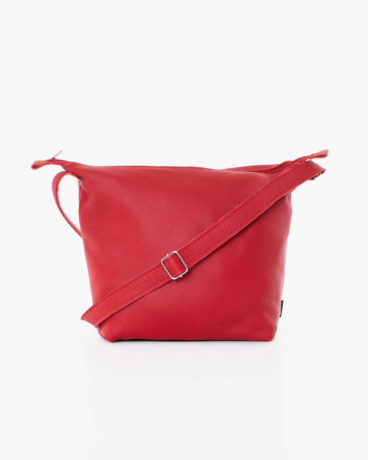 Sac à bandoulière en cuir Suvi XS rouge - Trendbag