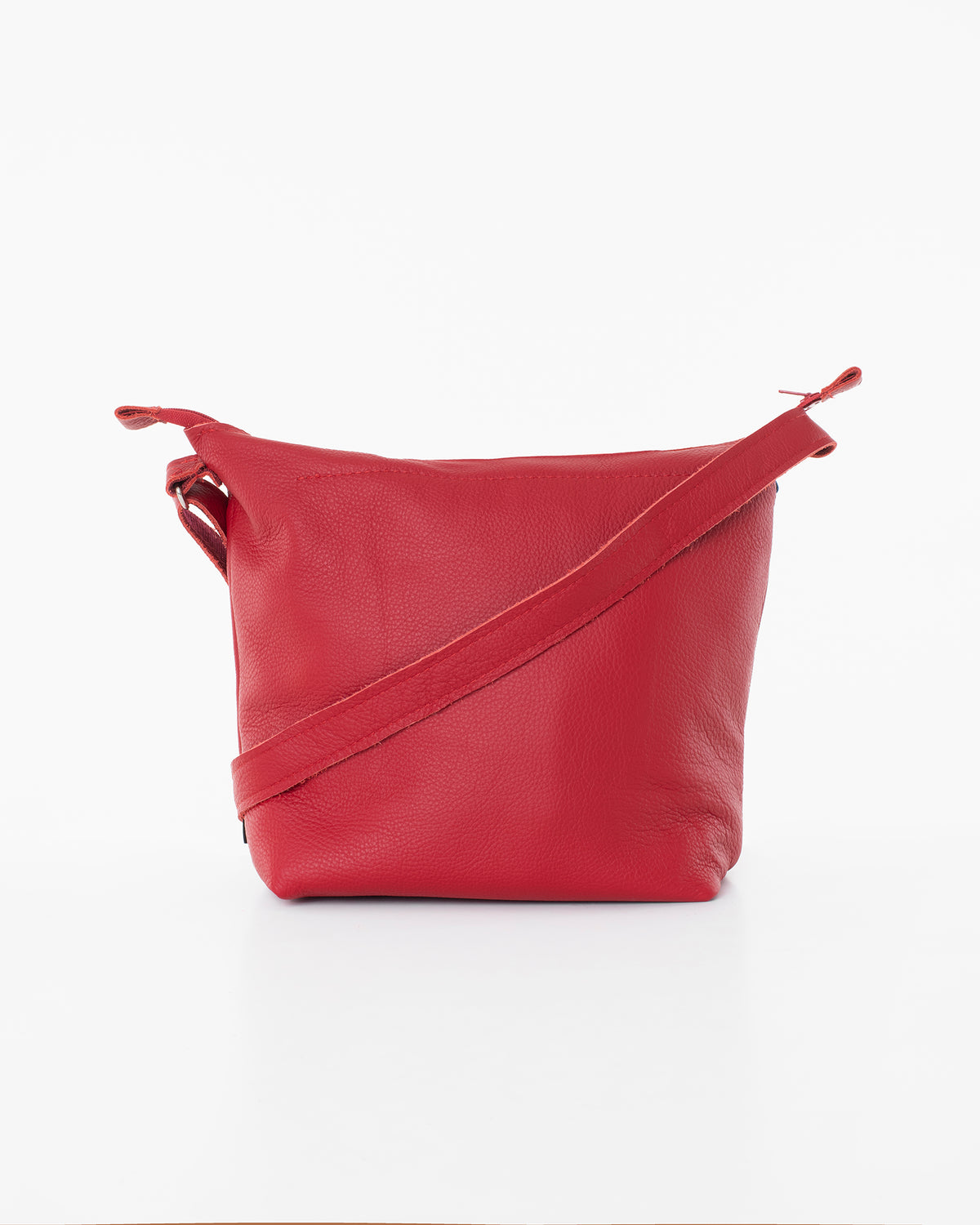 Sac à bandoulière en cuir Suvi XS rouge - Trendbag