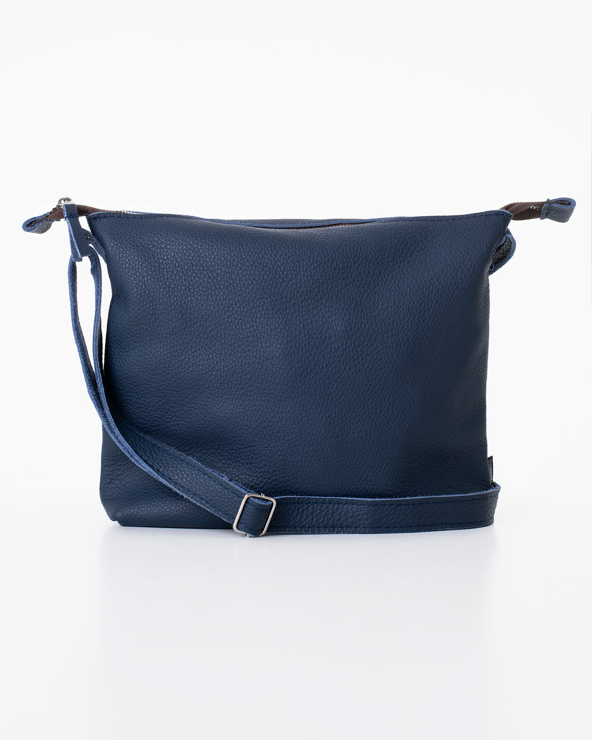 Sac à bandoulière en cuir Anet L bleu foncé - Trendbag