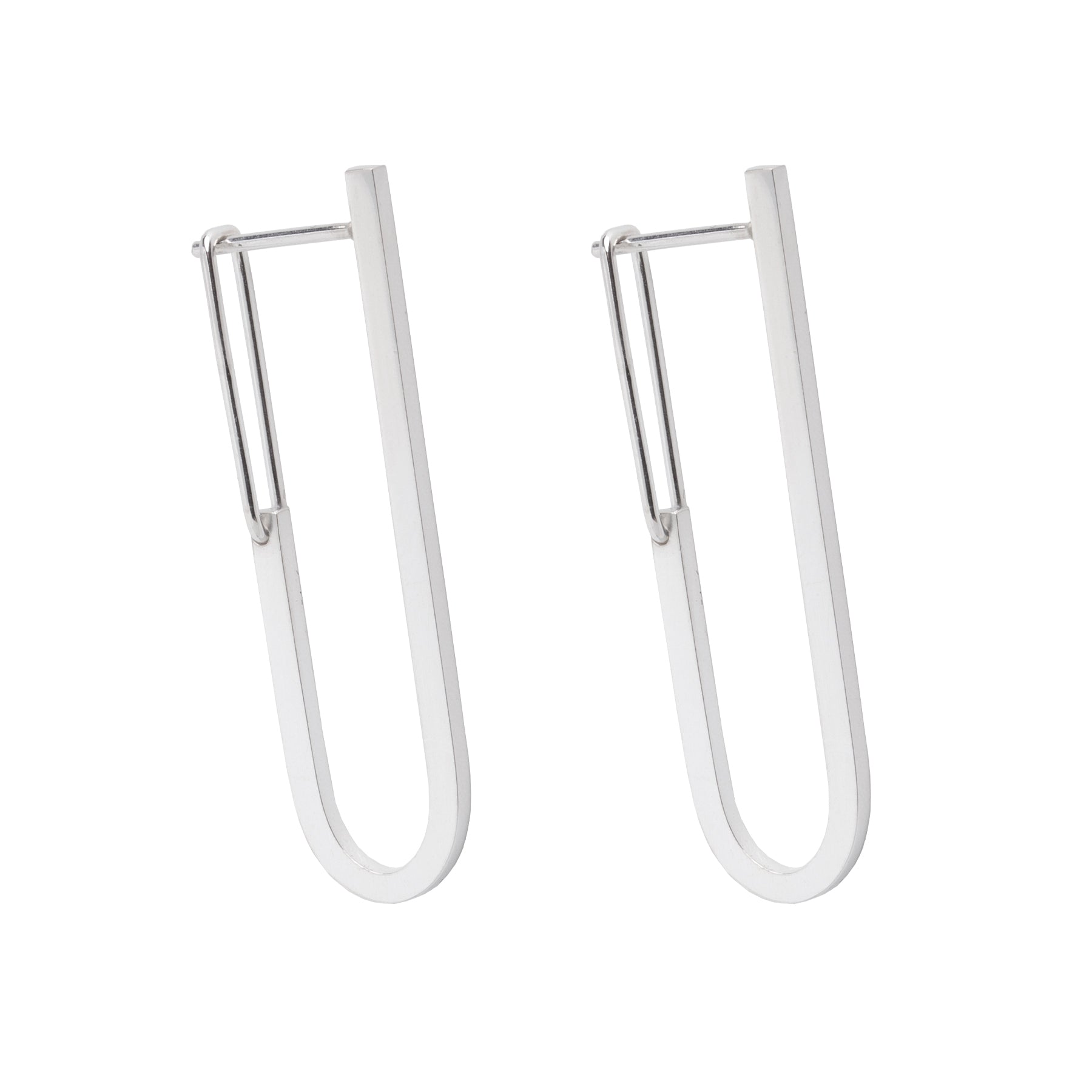 Boucles d'oreilles modèle TECTONICS en métal, vue alternative