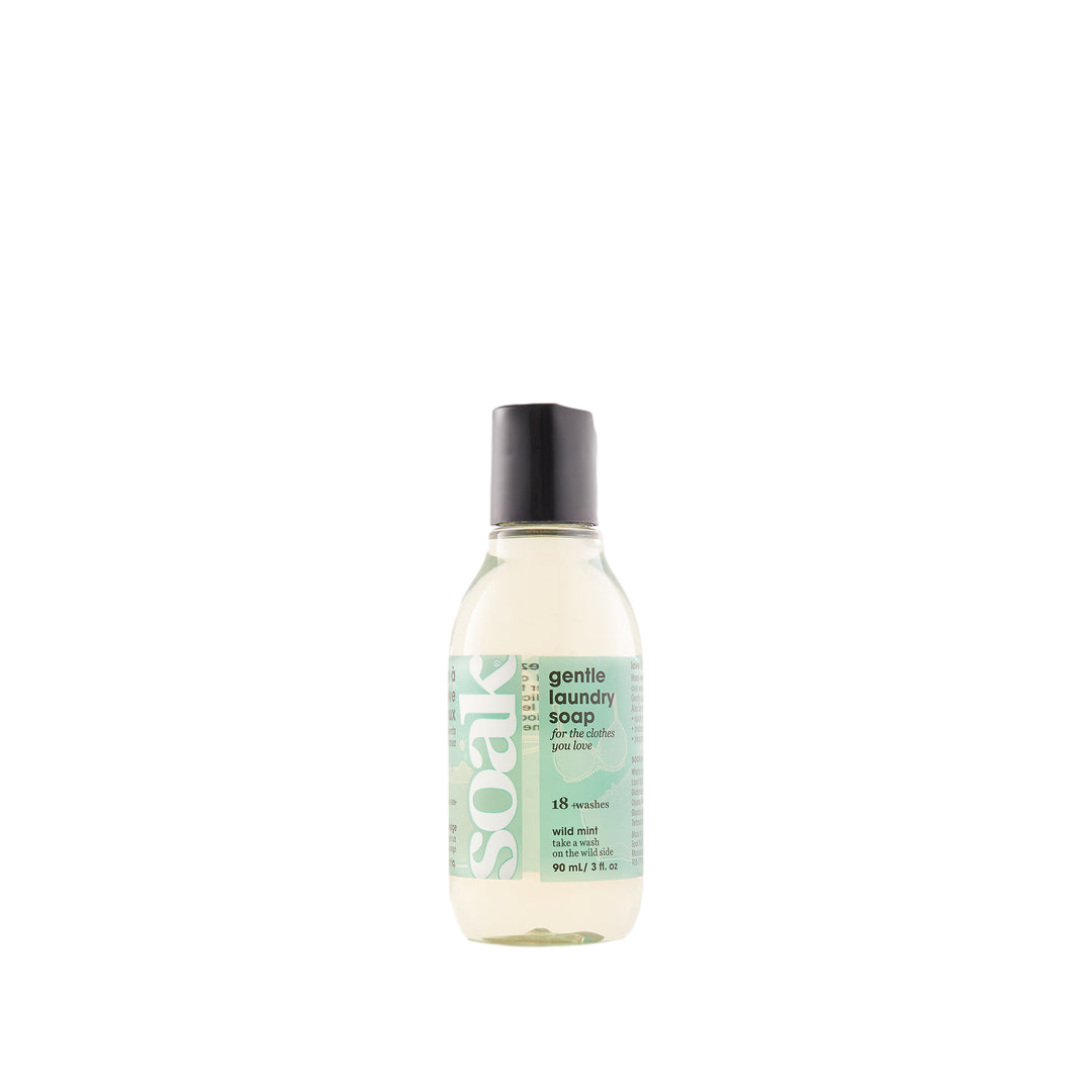 Lessive Soak format voyage 18 lavages menthe sauvage