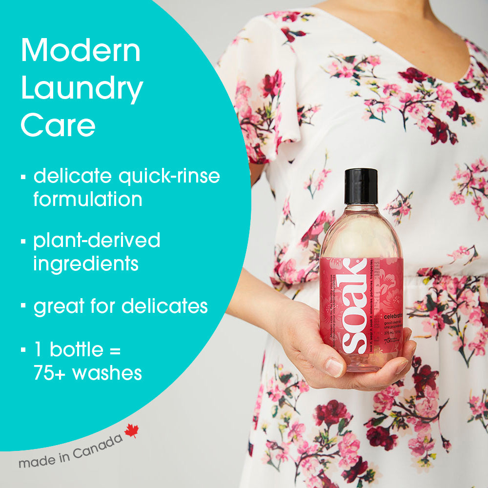 Soak Celebration lessive écologique sans rinçage 375ml 75 lavages - LeGarage Knitwear