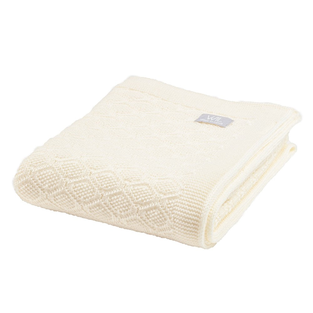 Couverture bébé en laine mérinos HAPPINESS, Wool In Love