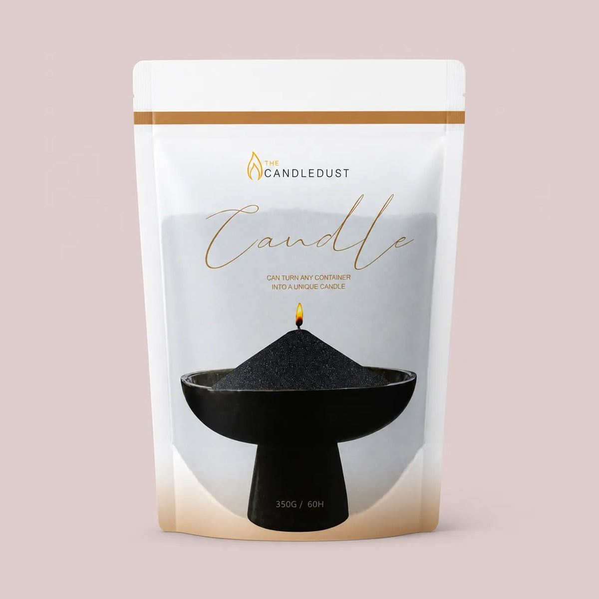Black Unscented Candle Sand Refill, 350g