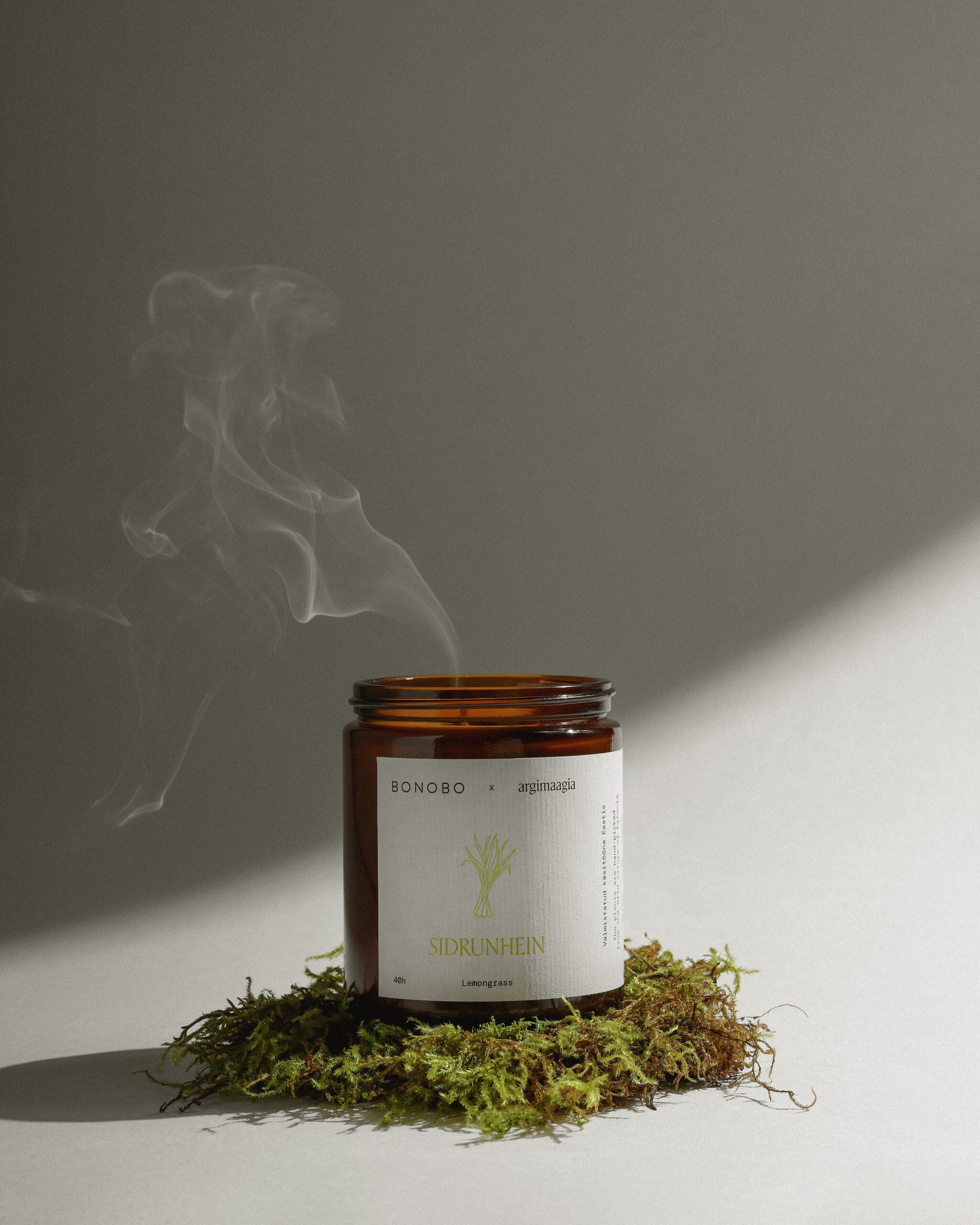 Bougie parfumée Bonobo Lemongrass, vue produit