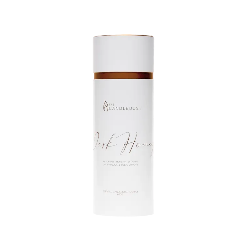 Bougie en poudre Candledust tube 140 heures avec 20 mèches, parfum Miel noir