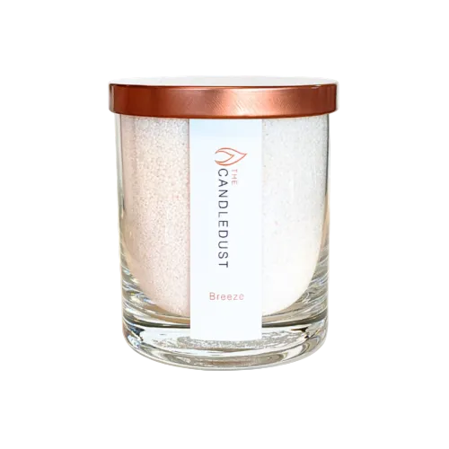 Bougie en poudre Candledust en pot de verre parfum Brise 160 g