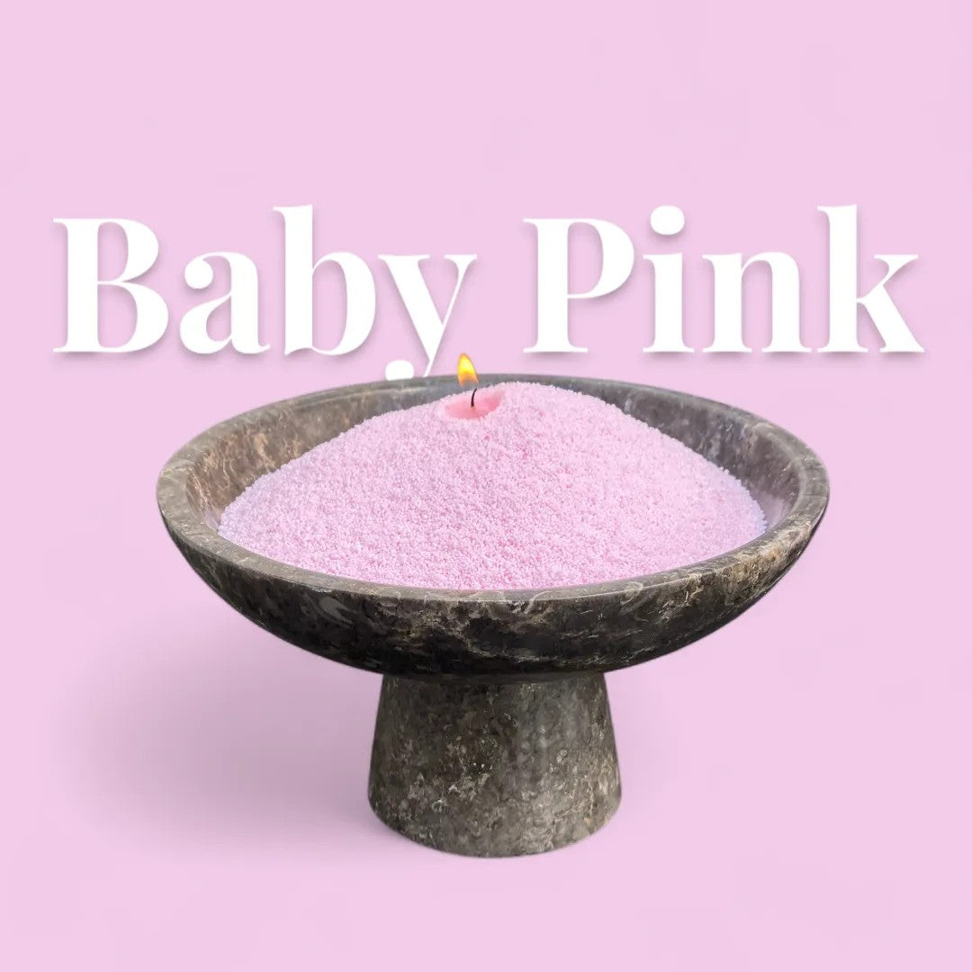 Recharge bougie en poudre Candledust sans parfum rose pastel 330 grammes, vue alternative