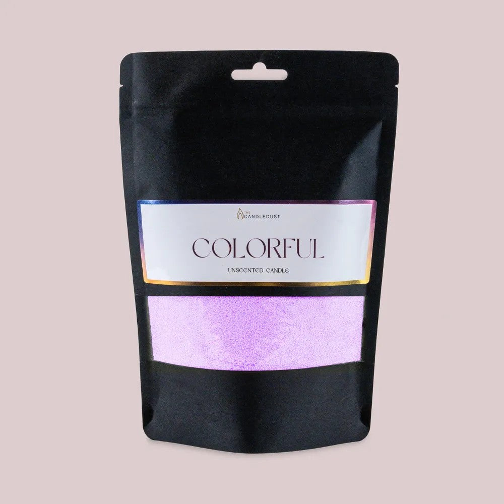 Recharge bougie en poudre Candledust sans parfum lilas clair 330 grammes, vue finale