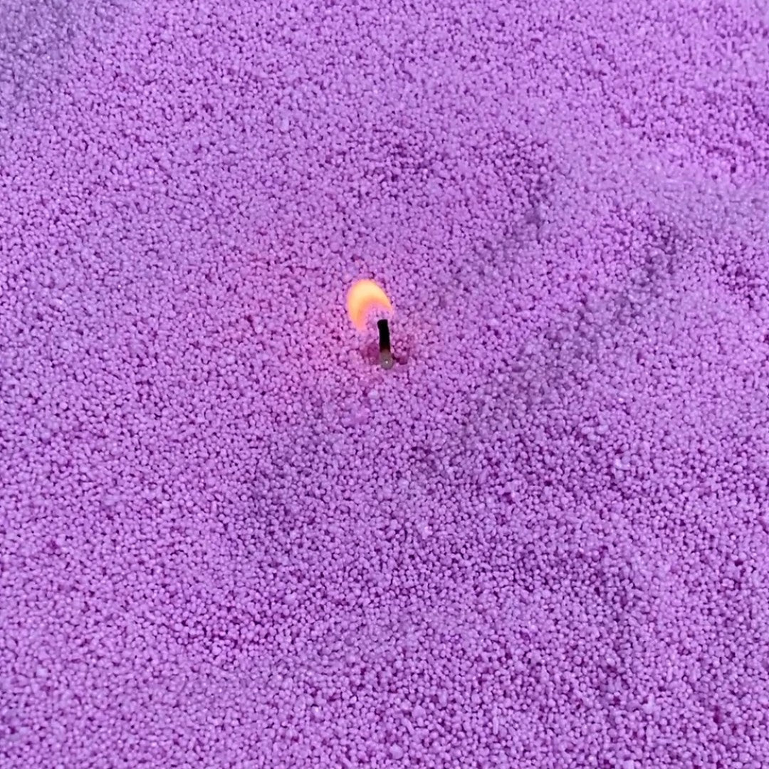 Recharge bougie en poudre Candledust sans parfum lilas 330 grammes, vue produit