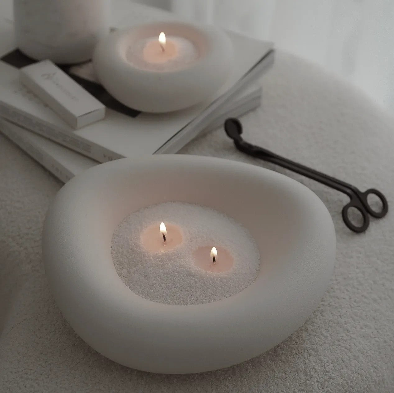Recharge bougie en poudre Candledust sans parfum argent 330 grammes, vue détaillée