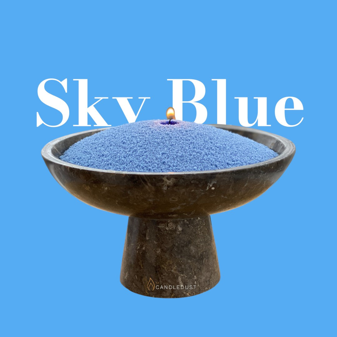Recharge bougie en poudre Candledust sans parfum bleu ciel 330 grammes, vue alternative