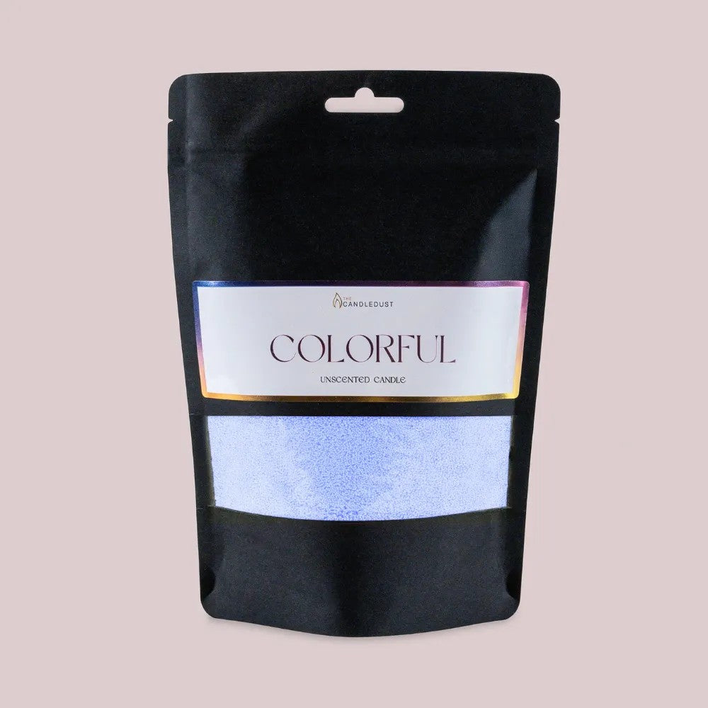 Recharge bougie en poudre Candledust sans parfum bleu ciel 330 grammes, vue finale
