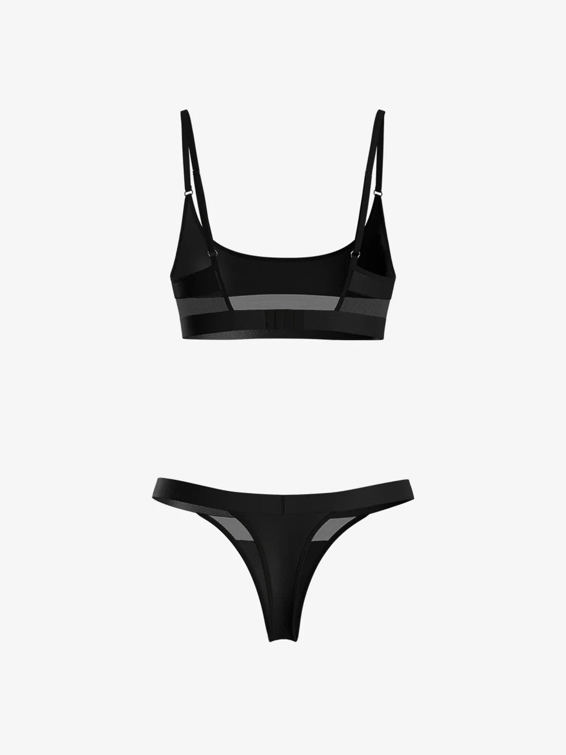 Classic Collection - Bralette and Thong Set - Black