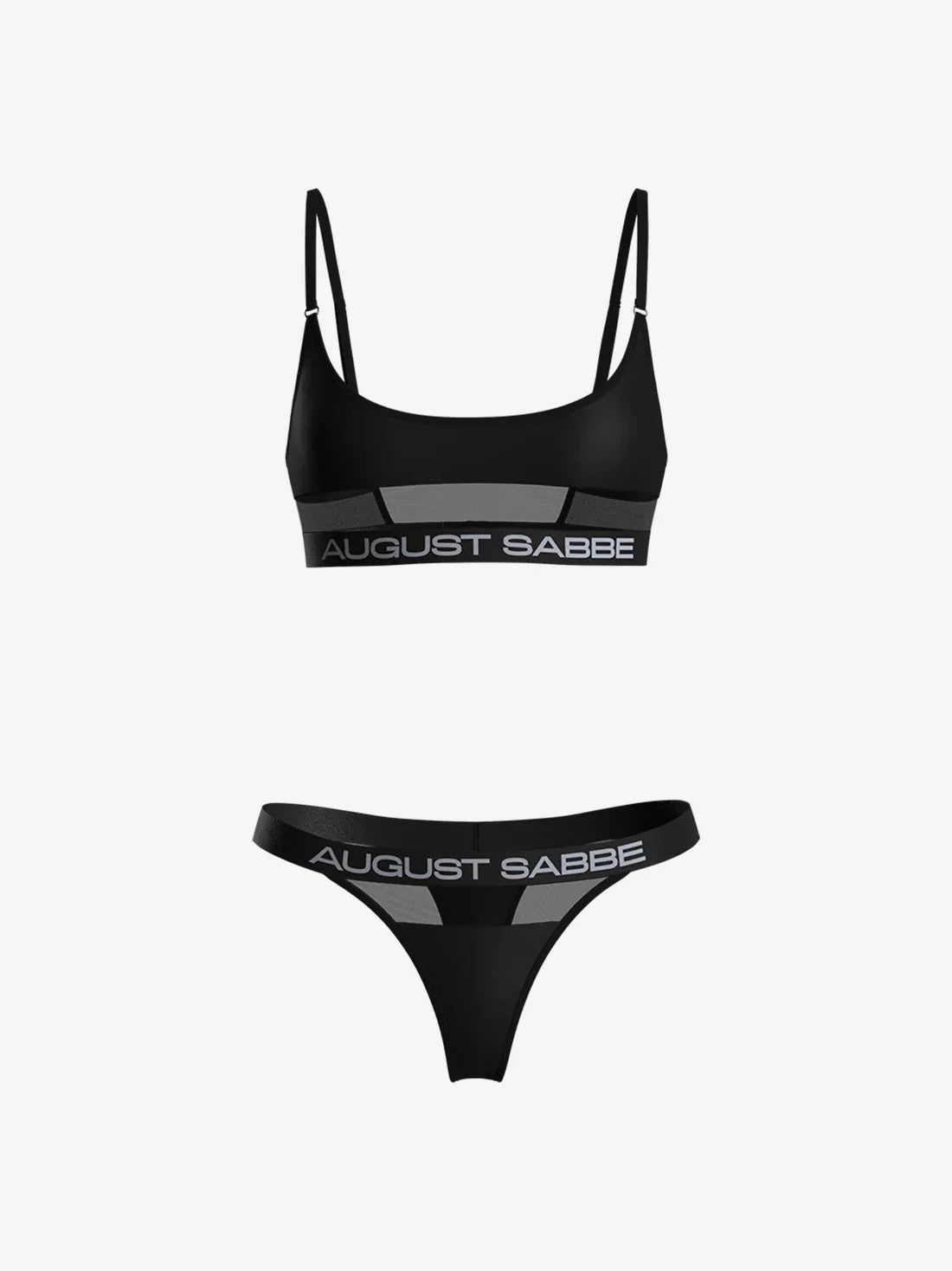 Classic Collection - Bralette and Thong Set - Black