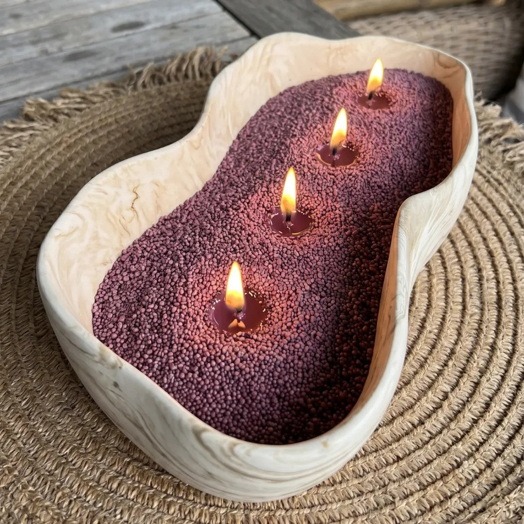 Dark Lilac Unscented Candle Sand Refill, 1kg