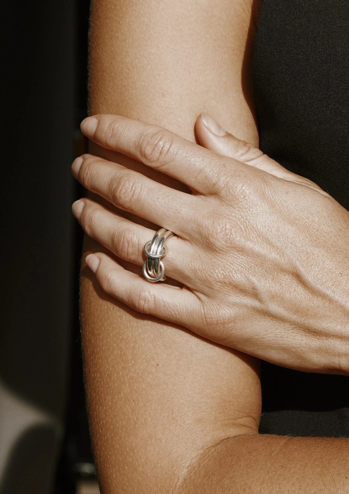 Bague Double NO MORE en argent, vue alternative