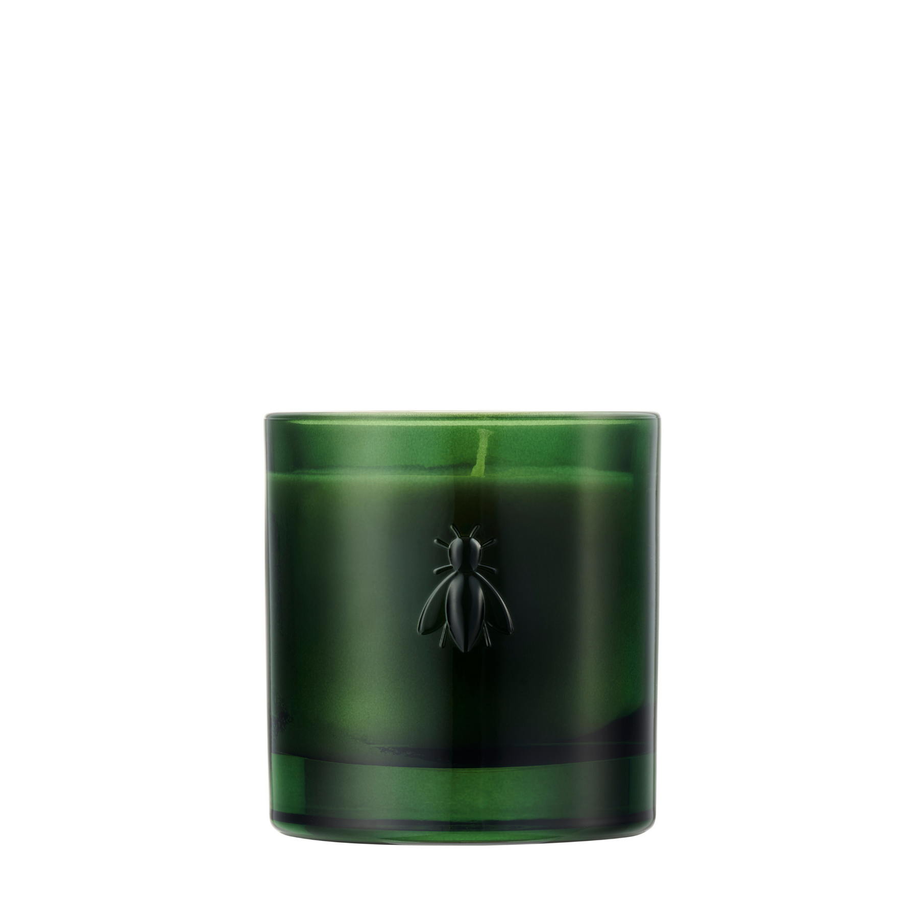 Bougie parfumée au cèdre Bee Candle, verre blanc brillant, éclairage naturel