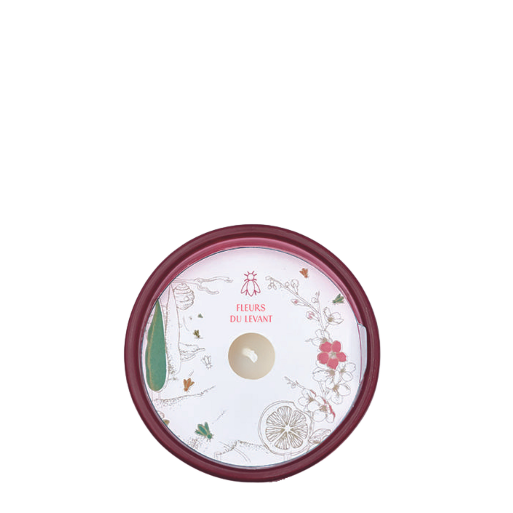 Packaging de bougie Bee Candle, boîte blanche carrée à typographie noire épurée