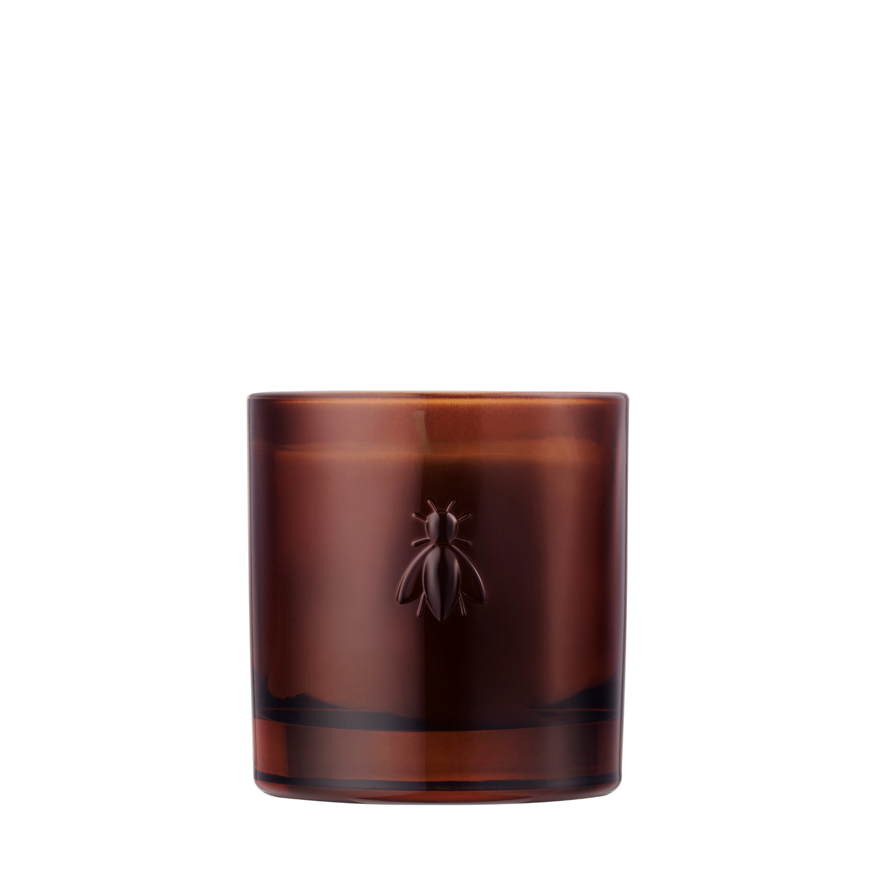 Bougie parfumée fleur d'oranger Bee Candle, verre blanc mat, esthétique chaleureuse