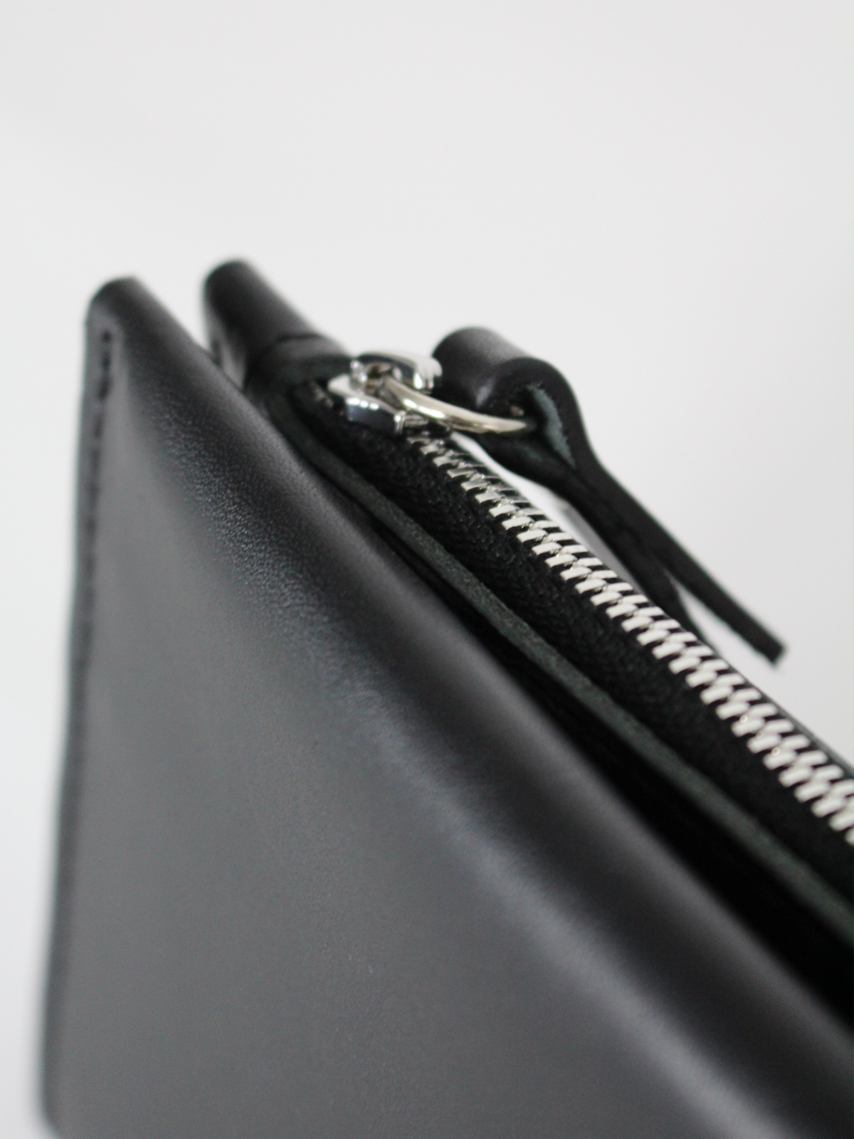 Portefeuille TAAL Lava Flow en cuir noir mat, vue alternative