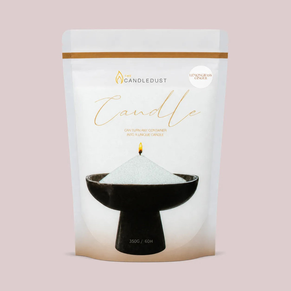 Lemongrass Ginger Starter Set, 160g Candle + 2 × 350g Refills