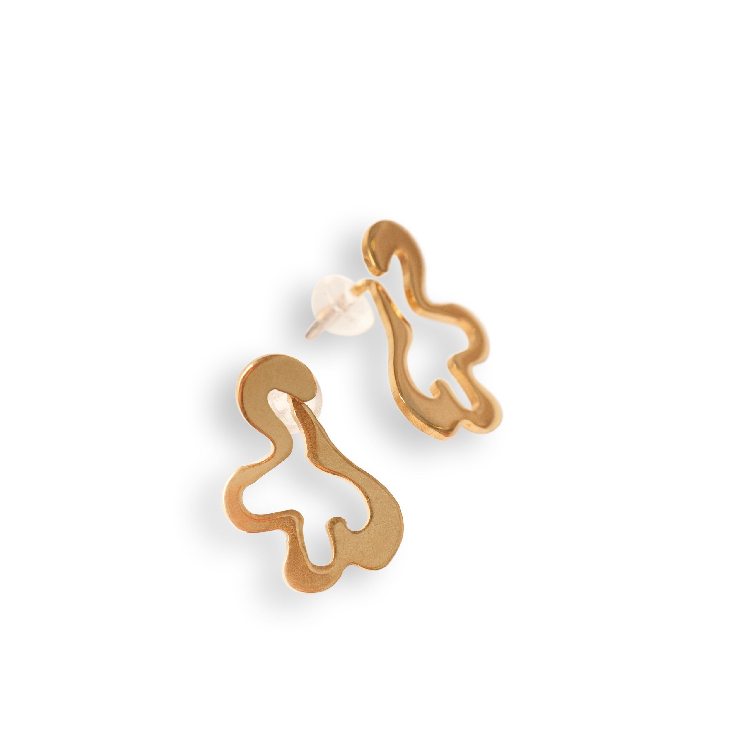 Boucles d'oreilles modèle Folia Mini finition Sunlit, vue finale