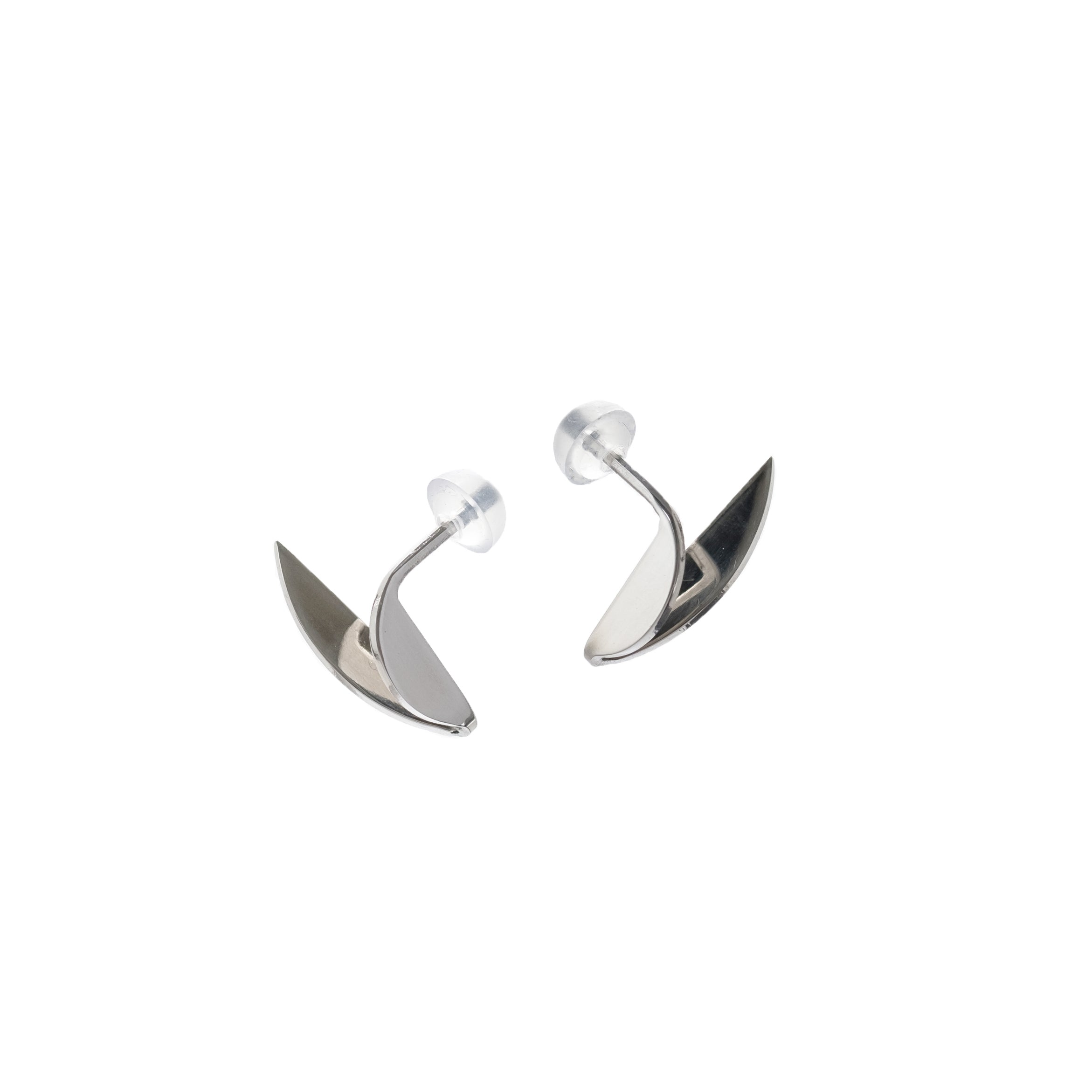 Boucles d'oreilles upcyclées modèle Alas, vue finale