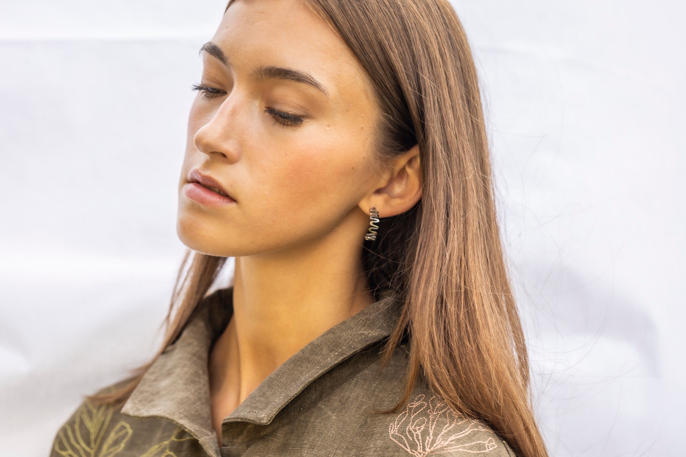 Boucles d'oreilles modèle Vena, vue détaillée