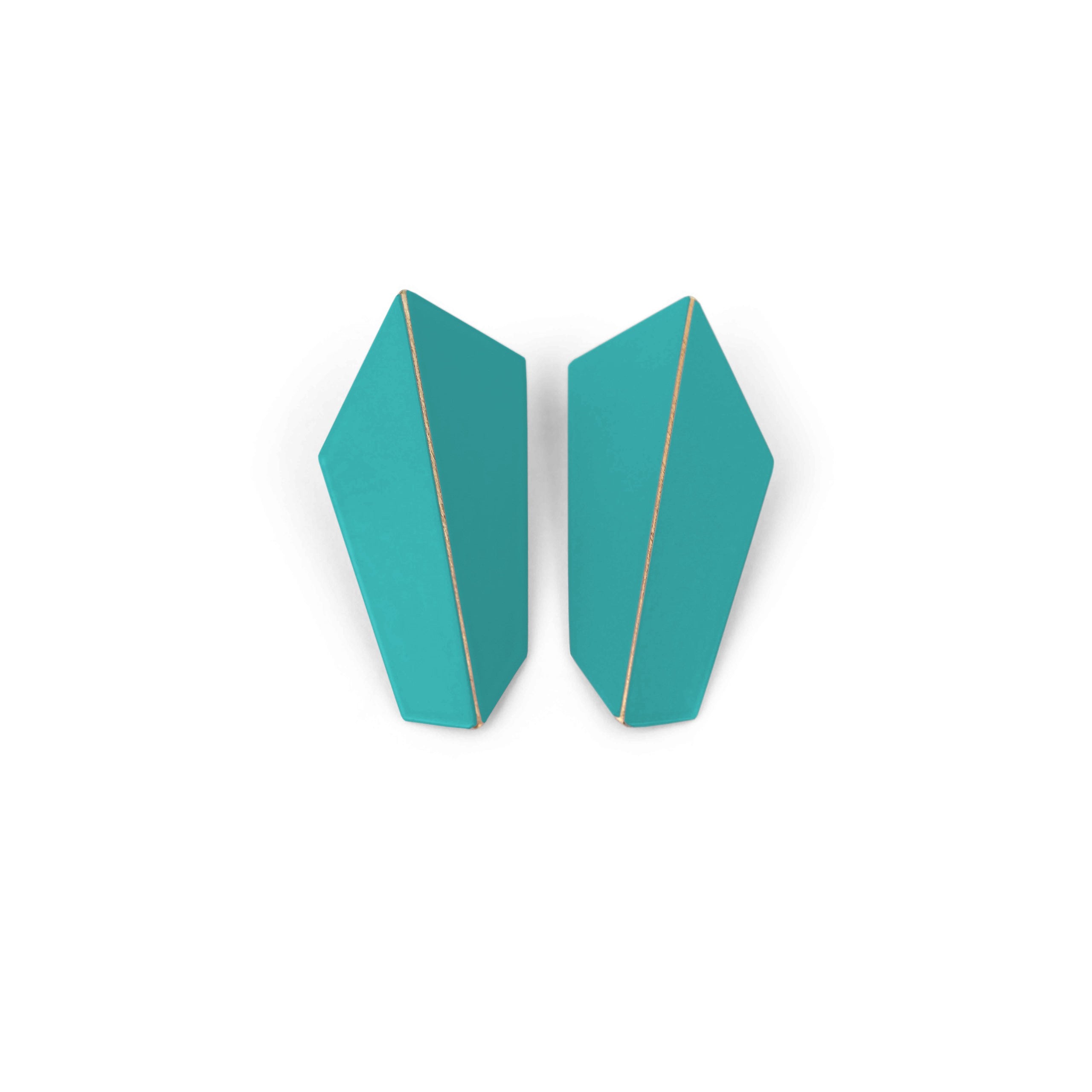 Boucles d'oreilles pliées verticales modèle Folded Vertical, vue détaillée finale