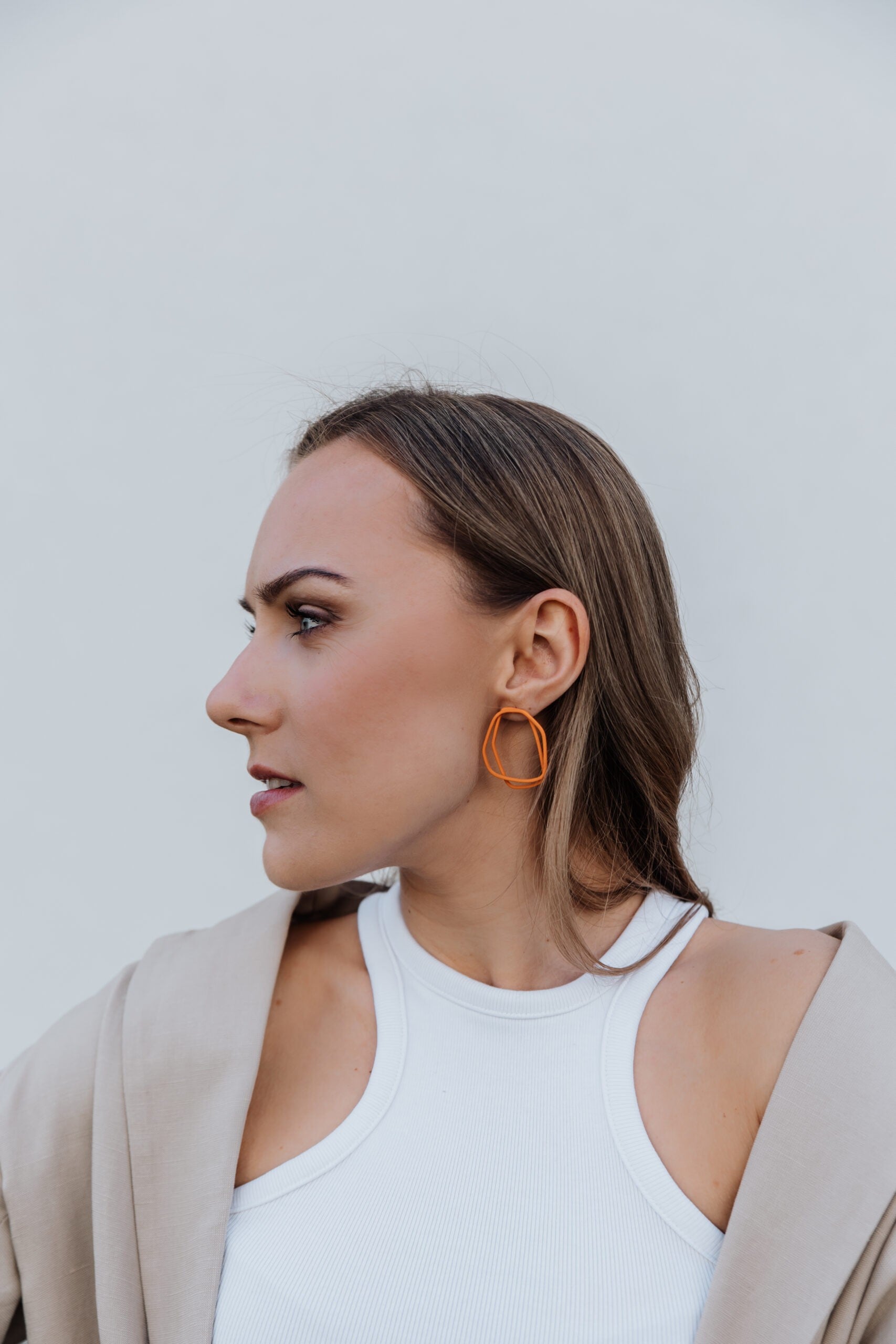 Boucles d'oreilles modèle Loops, vue produit