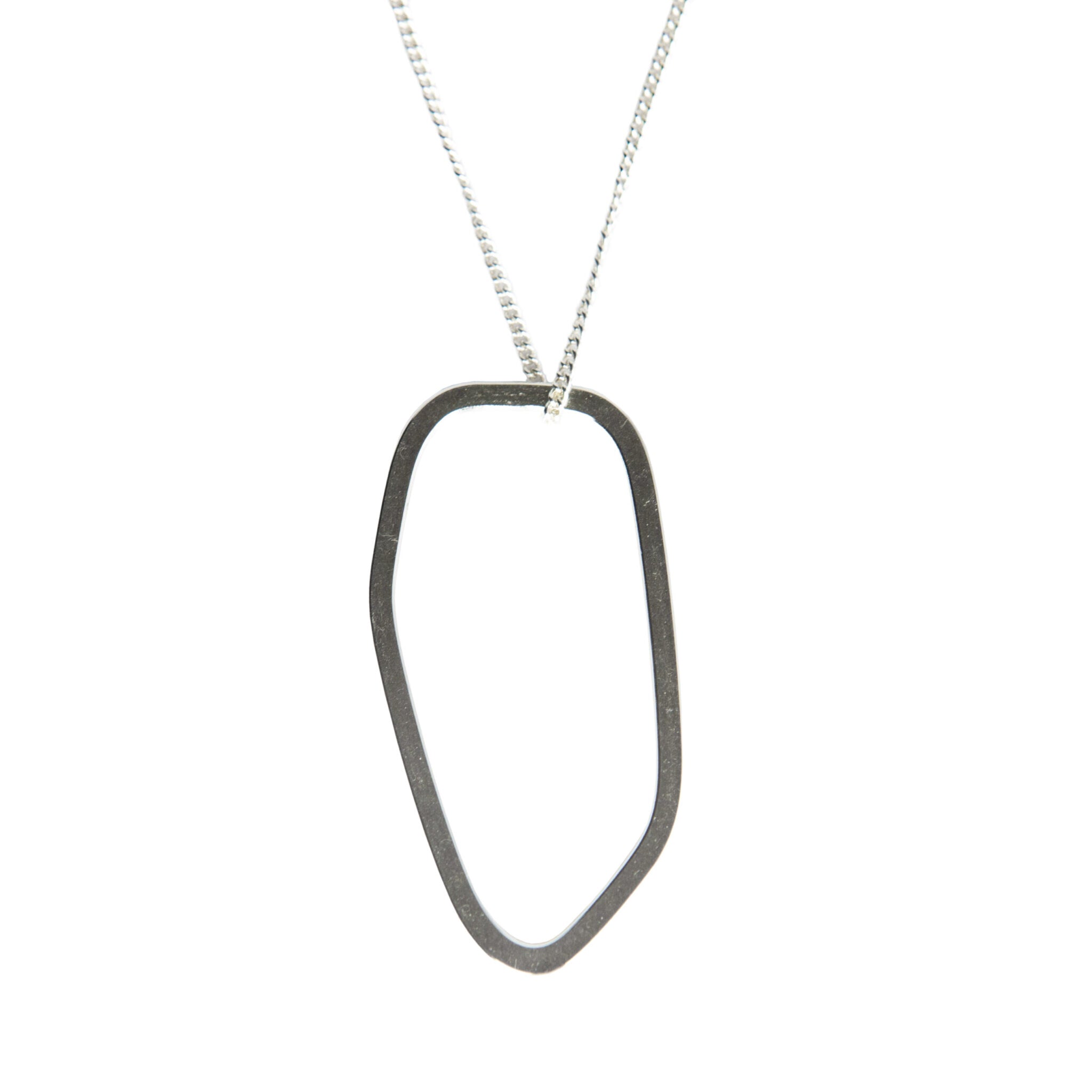 Collier argenté modèle Frames, vue produit