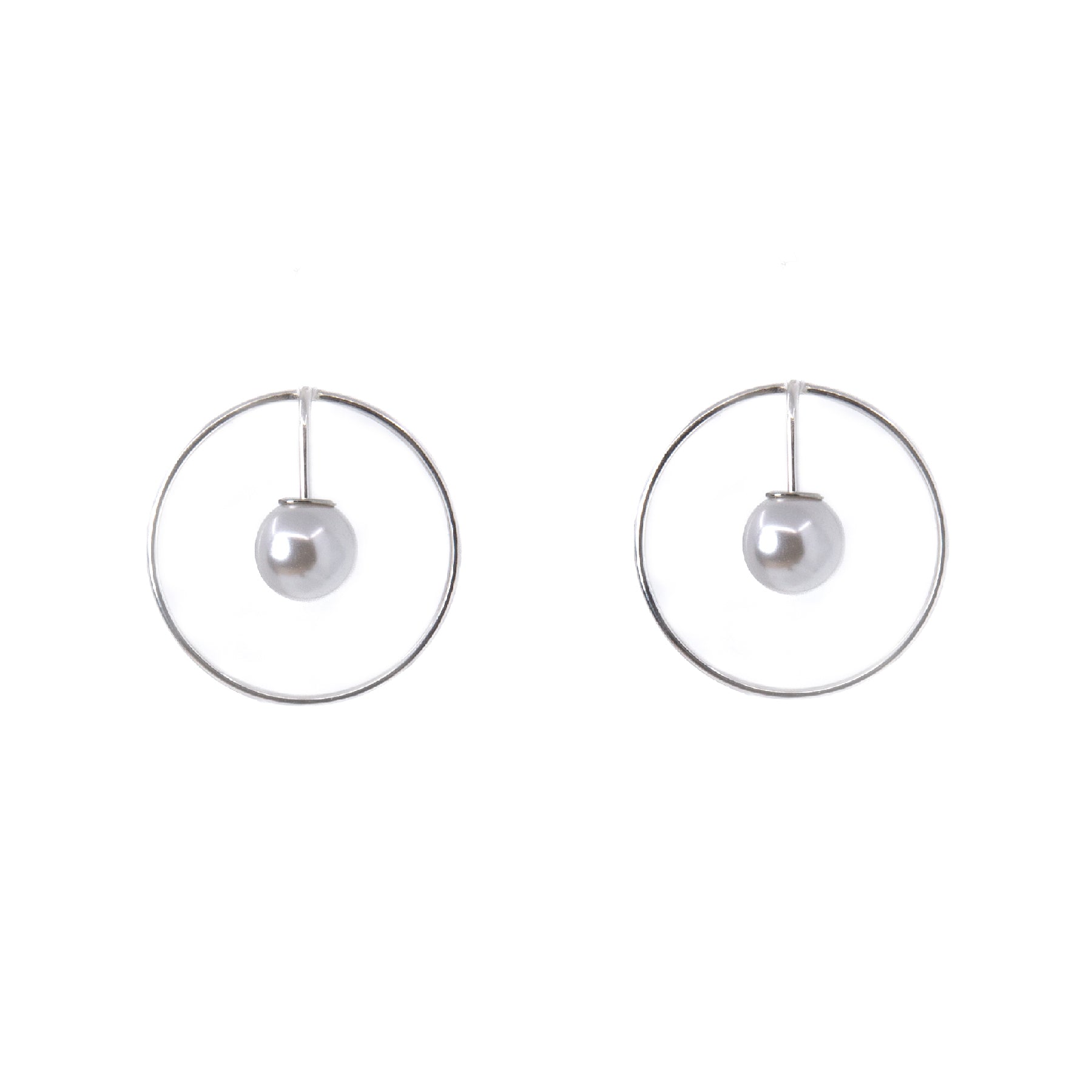 Boucles d'oreilles modèle SPOT en métal, vue alternative