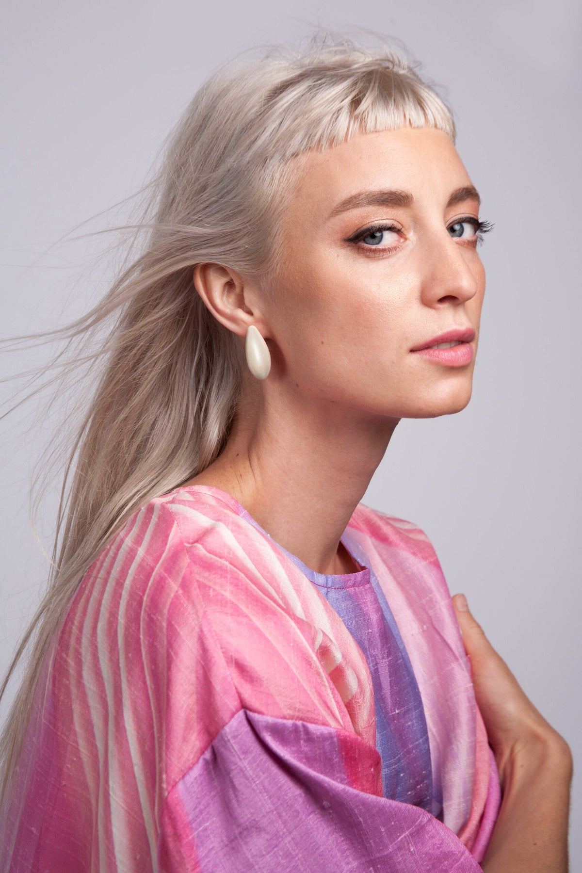Milky Way Cream Earrings