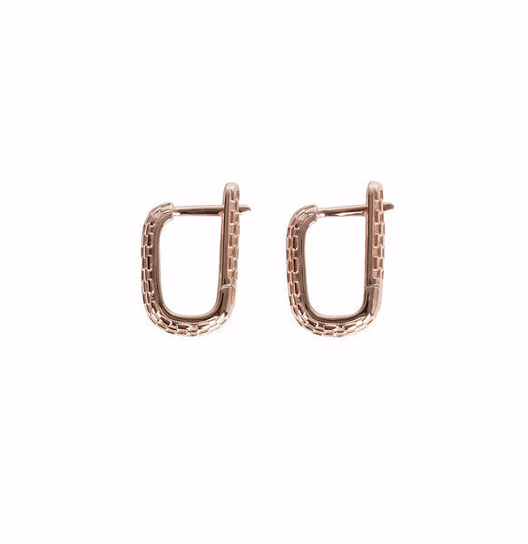 Boucles d'oreilles myamoon créoles abeille or, vue produit
