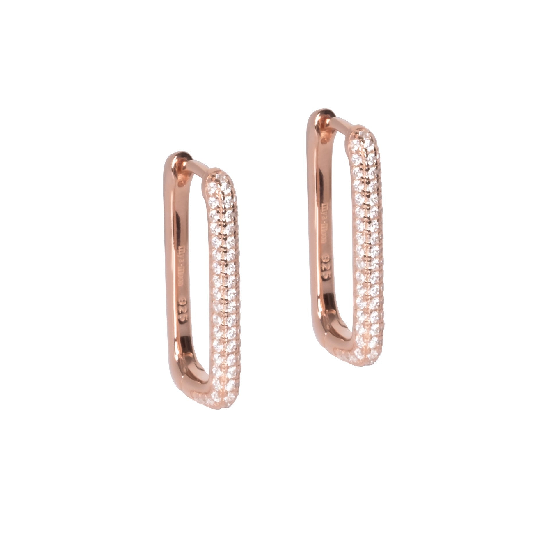 Boucles d'oreilles modèle Metropolitan Glow zircon blanc L, vue détaillée