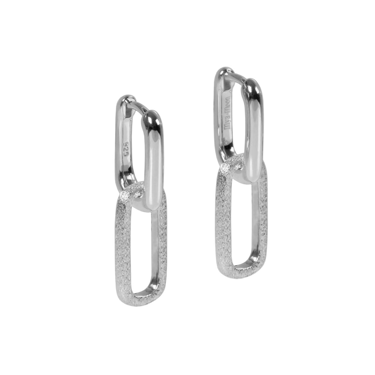Boucles d'oreilles myamoon modèle Metropolitan argent, vue détaillée