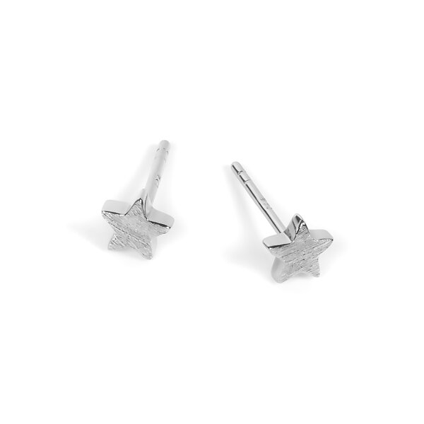 Boucles d'oreilles myamoon modèle étoile argent, vue produit