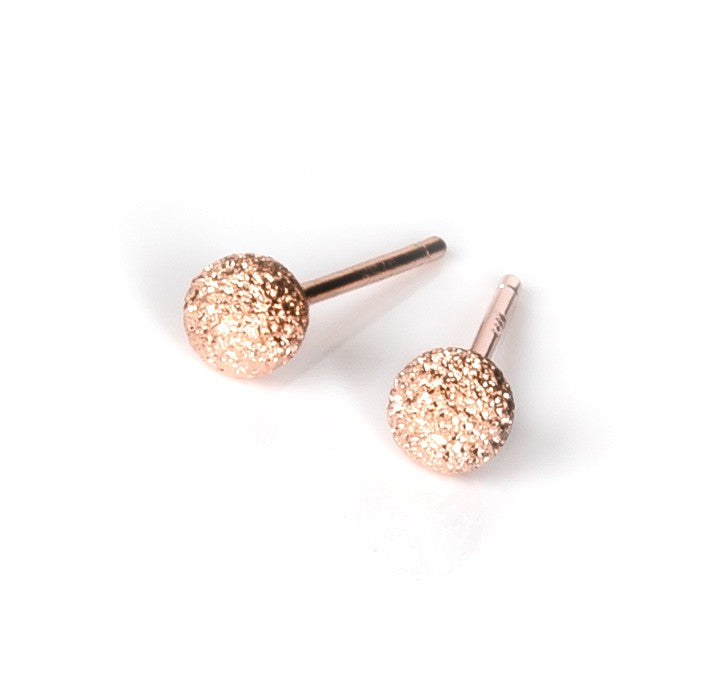 Boucles d'oreilles myamoon modèle Stardust Ball or rose et argent, vue alternative