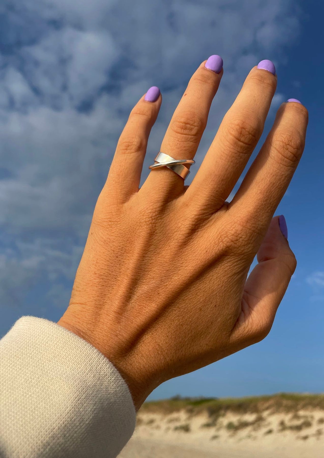 Bague Andromeda NO MORE en argent sterling, vue alternative finale