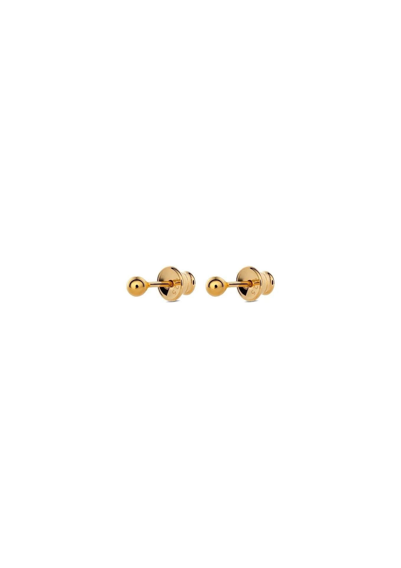 Boucles d'oreilles Pin Up NO MORE en plaqué or, vue alternative
