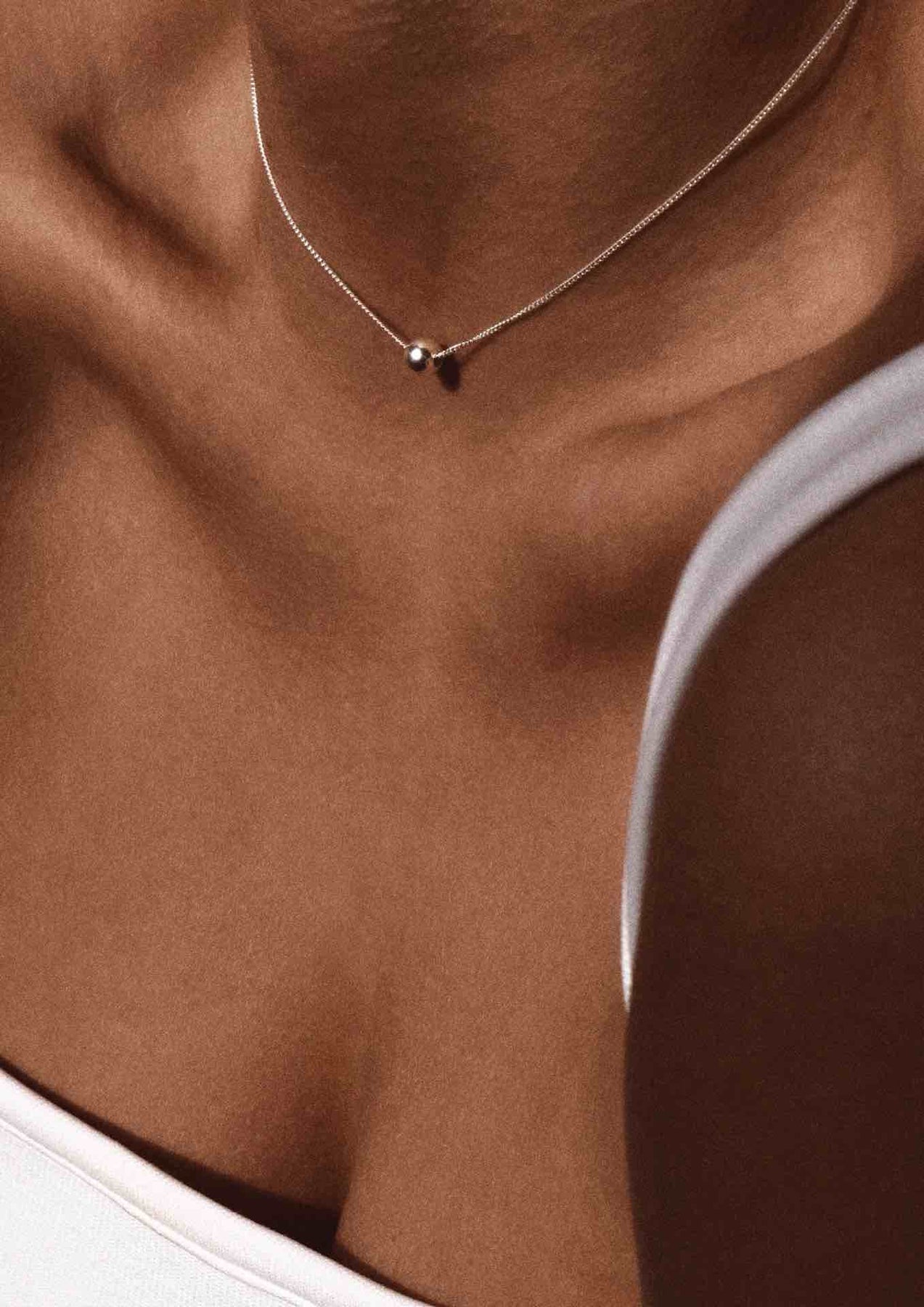 Collier Bubble NO MORE en plaqué or, vue produit