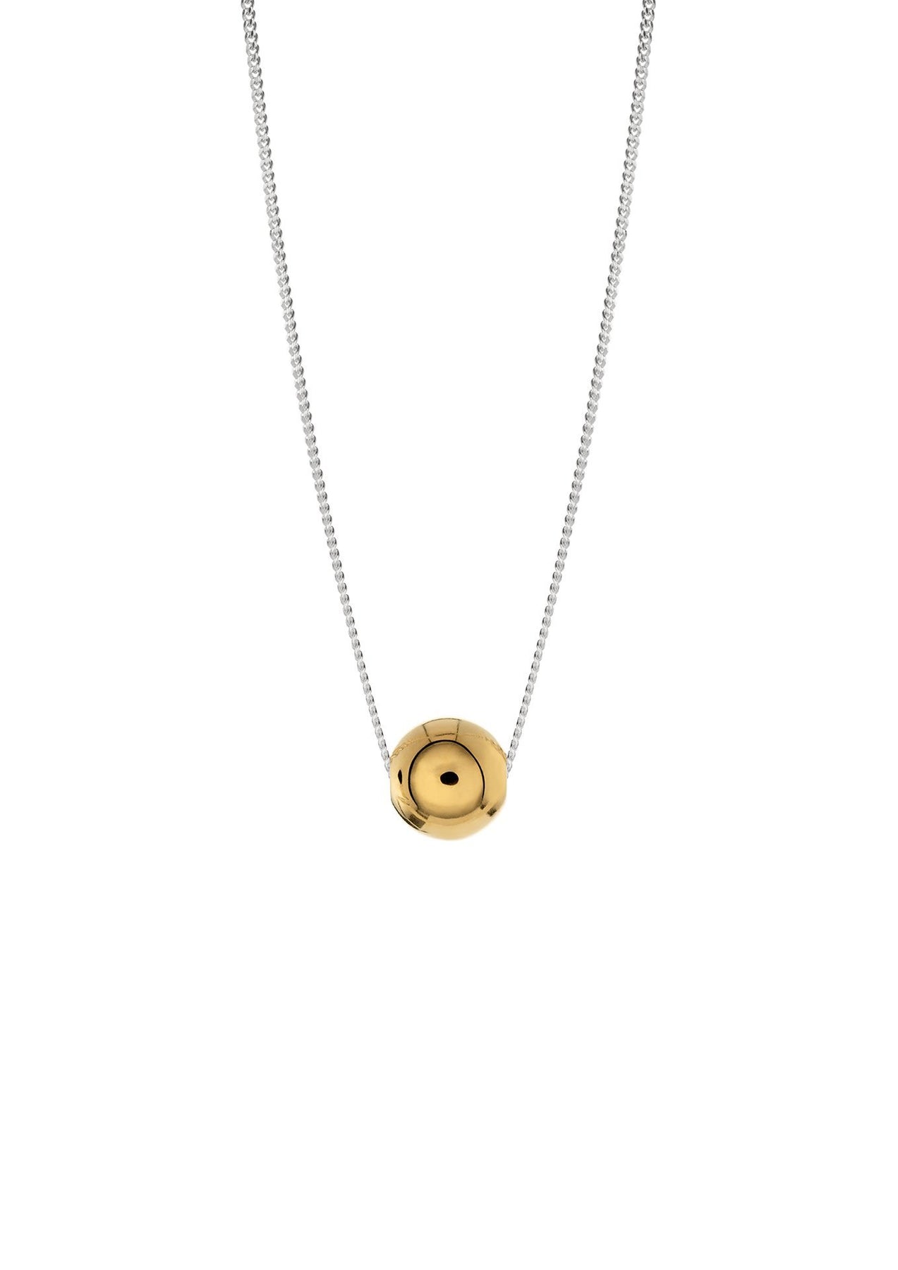 Collier Bubble NO MORE en plaqué or, vue éditoriale