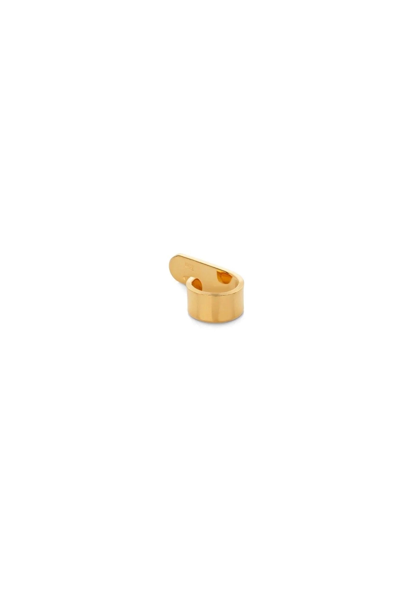 Ear cuff supérieur plat NO MORE en plaqué or, vue produit