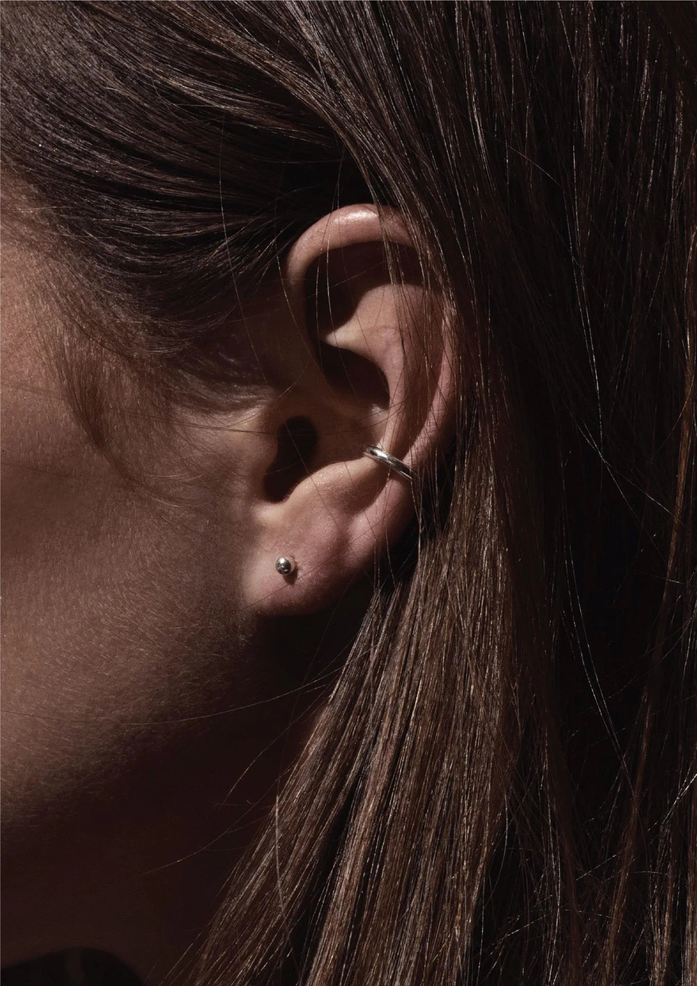 Ear cuff Line NO MORE en argent, vue alternative