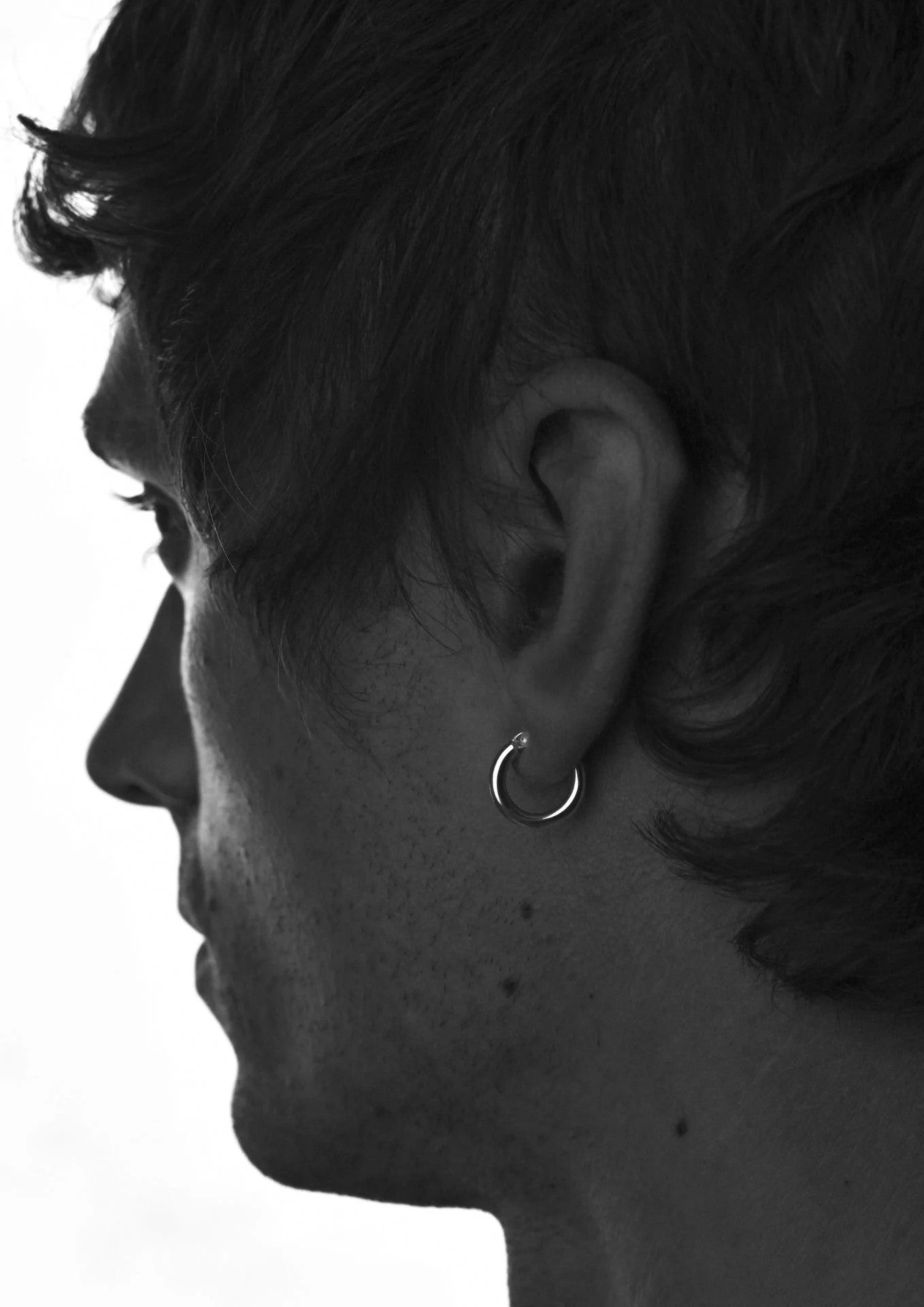 Créoles Ella NO MORE en argent, vue alternative